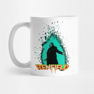 Renfield movie Nicolas Cage as count dracula fan works graphic design by ironpalette Mug